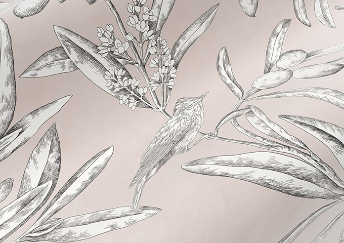 Aviary Velvet, Serenity - Roman Blind - Image 4